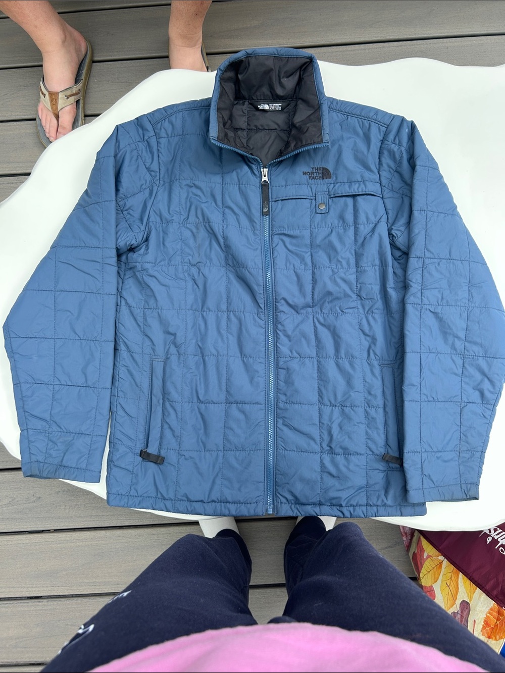 The North Face Men's Slate Blue Quilted Puffer Jacket